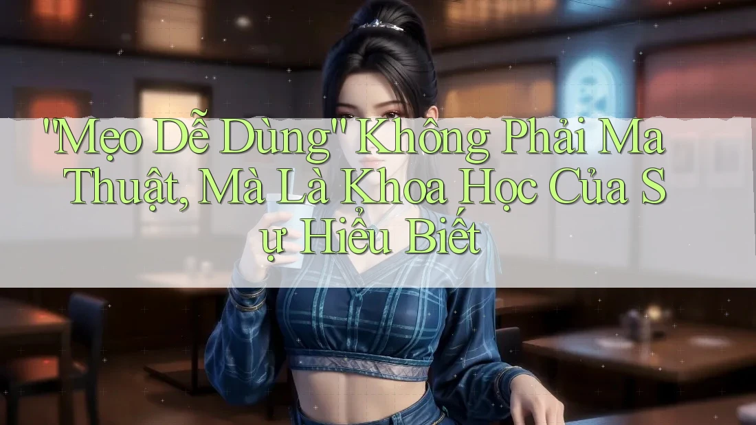 “Mẹo Dễ Dùng” Không Phải Ma Thuật, Mà Là Khoa Học Của Sự Hiểu Biết “Mẹo Dễ Dùng” Không Phải Ma Thuật, Mà Là Khoa Học Của Sự Hiểu Biết