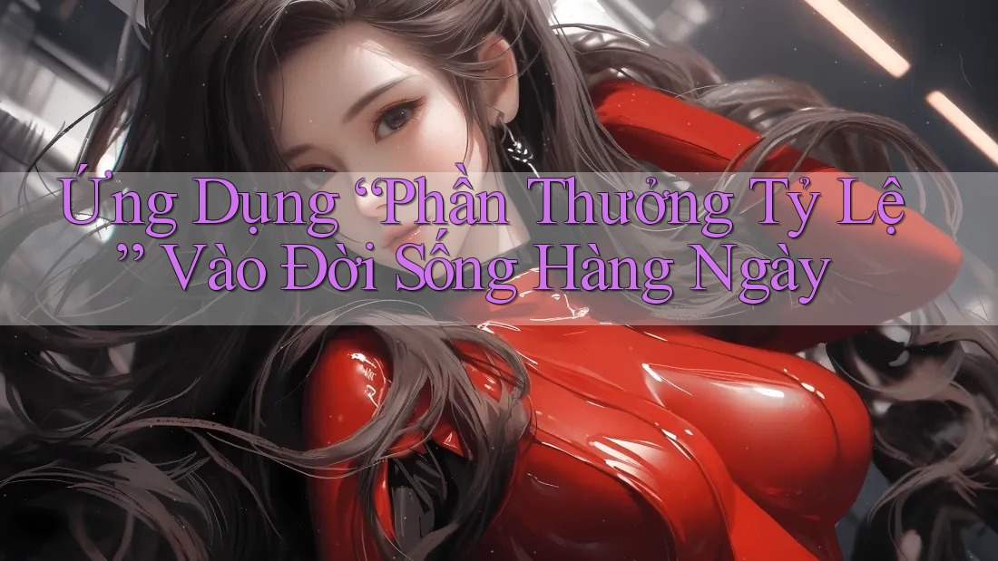 Ứng Dụng “Phần Thưởng Tỷ Lệ” Vào Đời Sống Hàng Ngày Ứng Dụng “Phần Thưởng Tỷ Lệ” Vào Đời Sống Hàng Ngày