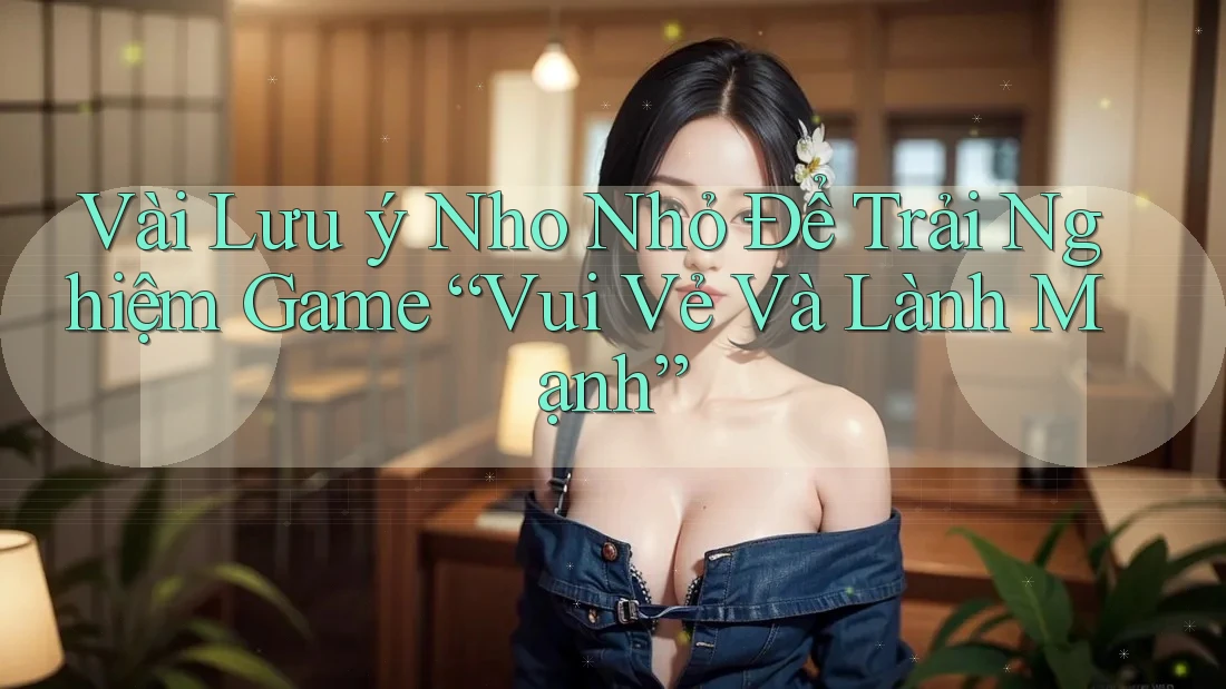 Vài Lưu ý Nho Nhỏ Để Trải Nghiệm Game “Vui Vẻ Và Lành Mạnh”