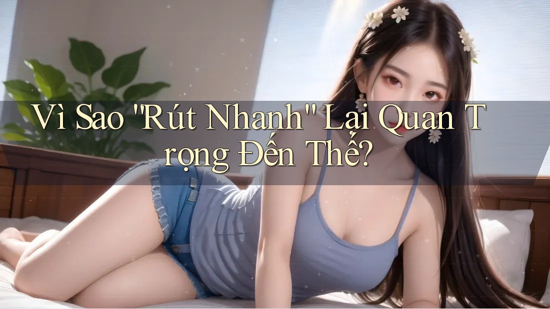 Vì Sao “Rút Nhanh” Lại Quan Trọng Đến Thế? Vì Sao “Rút Nhanh” Lại Quan Trọng Đến Thế?